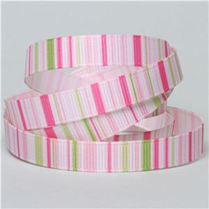 Baby Ribbon - Stripe Pink